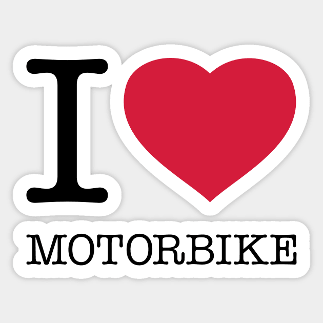 I LOVE MOTORBIKE Sticker by eyesblau